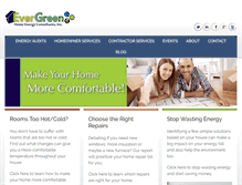 Tablet Screenshot of evergreenhomeenergy.net